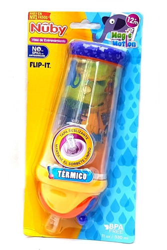 Vaso Para Niño Nuby Antiderrame Termico 9693ar Con Sorbete