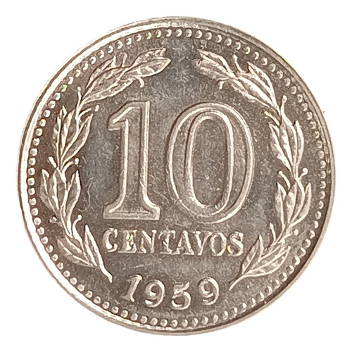 Argentina 10 Centavos 1959 Sin Circular Cj 270