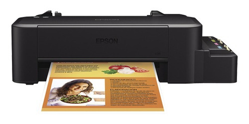 Impresora a color simple función Epson EcoTank L120 negra 220V