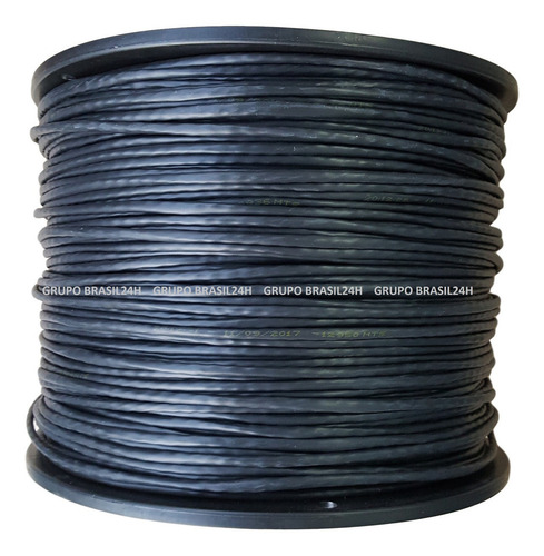 Cabo Rede Cat5e 305m Preto Ftp Blindado Lan Internet Connect