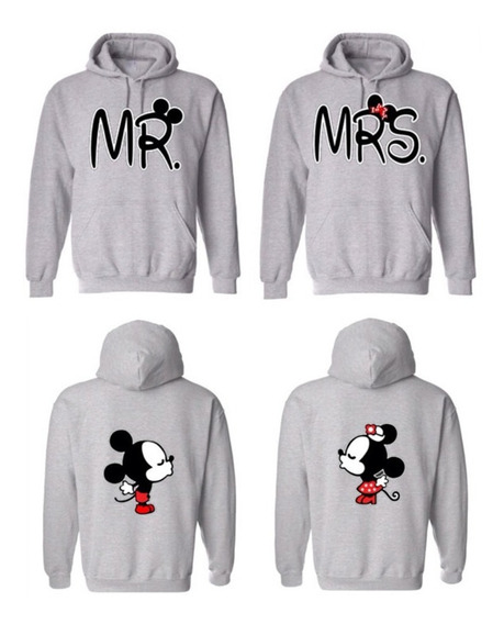 2 Sudaderas Mr Mrs Mickey Minnie Mouse Parejas + Regalos | Envío gratis
