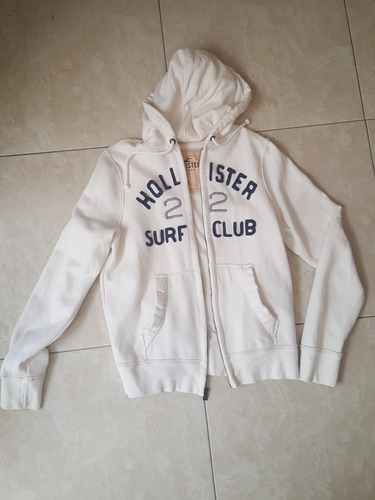 Sudadera Hollister Original Blanca Hombre Unica