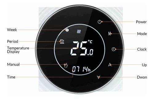 Termostato Programável De Aquecimento De Caldeira A Gás Em C