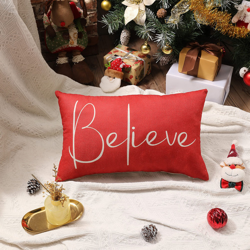 Juego De 2 Fundas De Almohada Navideñas 30 X 50 Cm