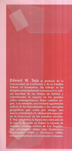 Postmetrópolis Estudios Ciudades Y Regiones / Edward W. Soja (Usado)