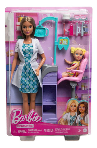 Barbie Dentista Profesiones Cabello Castaño Accesorios 2023