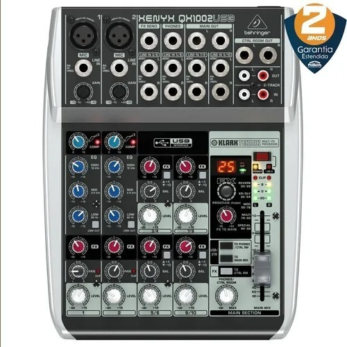 Qx1002usb Mesa De Som Behringer Xenyx Qx1002 Usb