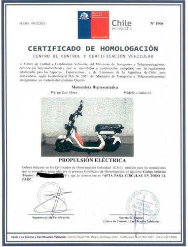 Imagen 16 de 16 de Moto Electrica 2000w Bateria 20 Amper. Garantia Citymotos