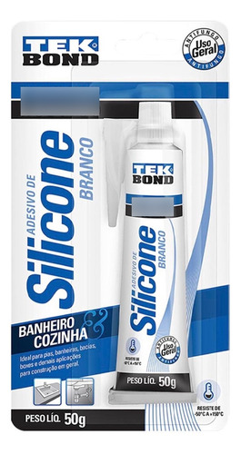 Silicone Tekbond Acetico Branco 50g