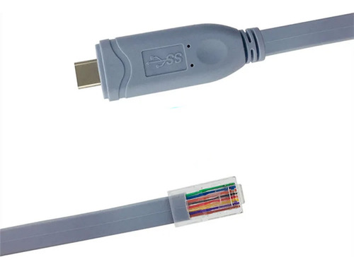 Cabo Console Tipo C Para Rj45 Azul 1,80 Metros