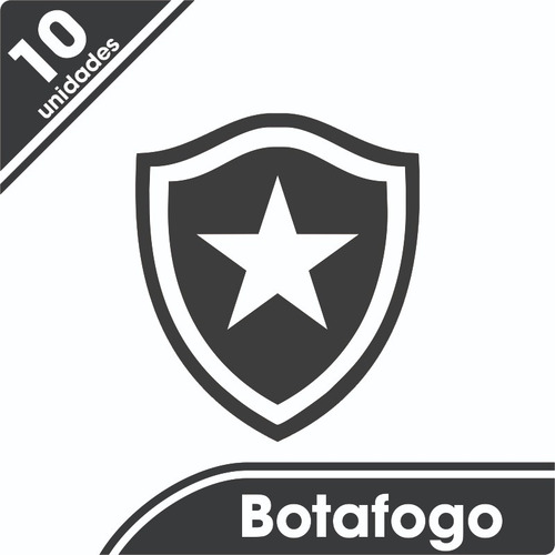 Kit 10 Adesivos Botafogo