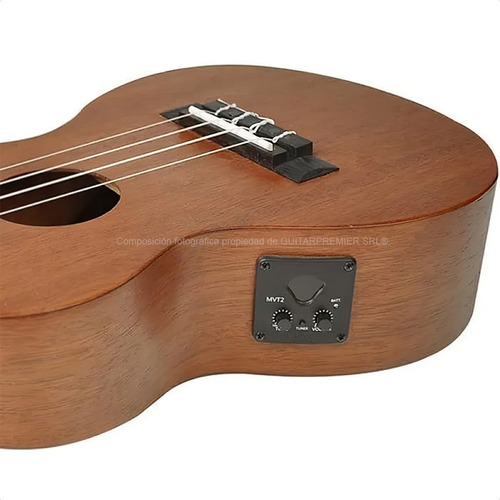 Ukelele Electroacustico Soprano Mahalo Java Funda Afinador