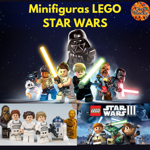 Chaveiro Lego Artesanal Star Wars Vários Personagens Geek Stormtrooper Chaveiro