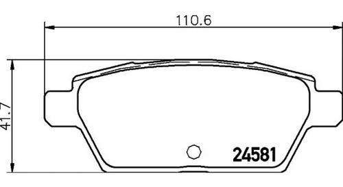 Balatas Bajos Metales Tra Lincoln Mkz 07 Brembo