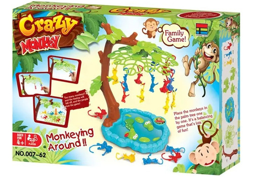 Juego De Mesa Monos Locos Saltan Crazy Monkey Caja Grande