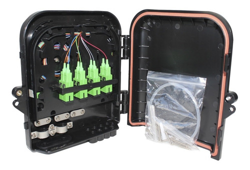 Kit 51 Caixa De Atendimento Óptica Cto 8fo Completa 8 Portas