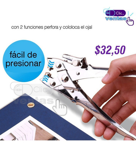Imagen 6 de 7 de Ojal / Ojalillo Metalico 9*4.5*5mm P/remachadora