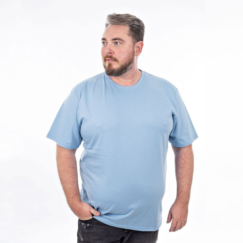 Camiseta Plus Size Algodão Camisa Grande Confortável G1 A G8