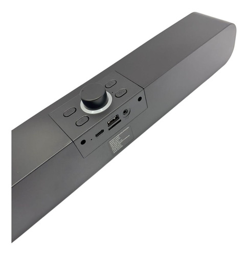 Bocina De Barra Bluetooth Inalambrica Rgb Negro