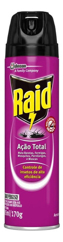 Inseticida Aerossol Ação Total Raid Frasco 285ml