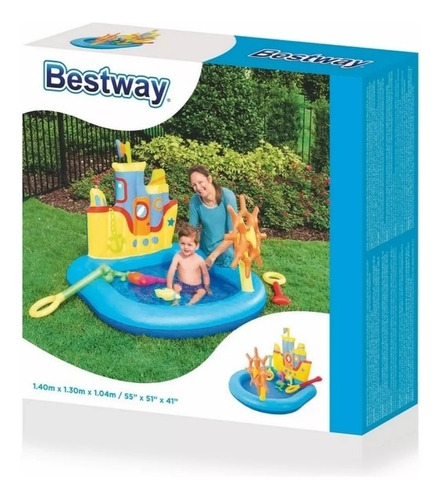 Pileta Infantil Inflable Deportes Con Tobogán Bestway B53068