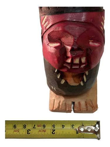 Indio Pícaro De Madera 13 Cms Típico Chileno // Tomy