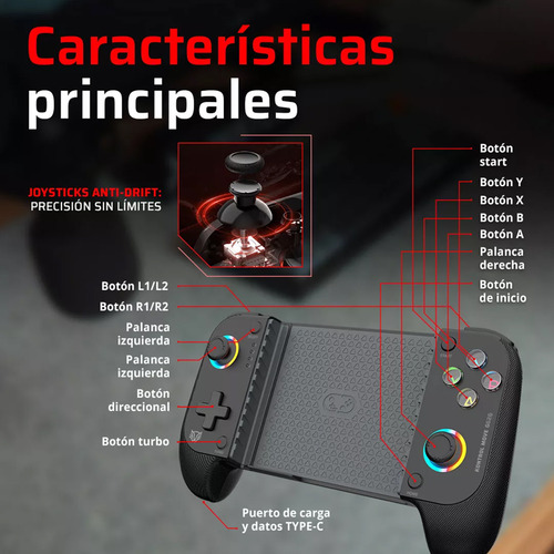 Gamepad Para Movil Balam Rush Kontrol G626 Para Android Ios