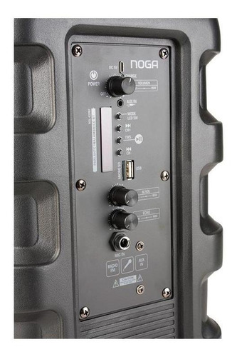Imagen 3 de 3 de Parlante Noga One Light NGL-420BT con bluetooth negro 220V