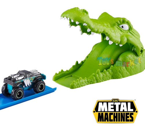 Pista De Autos Juguete Lanzador Zuru Metal Machine Cocodrilo