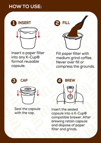 Filtros De Café Reutilizables Para Cápsulas K Cup 100 Ud.