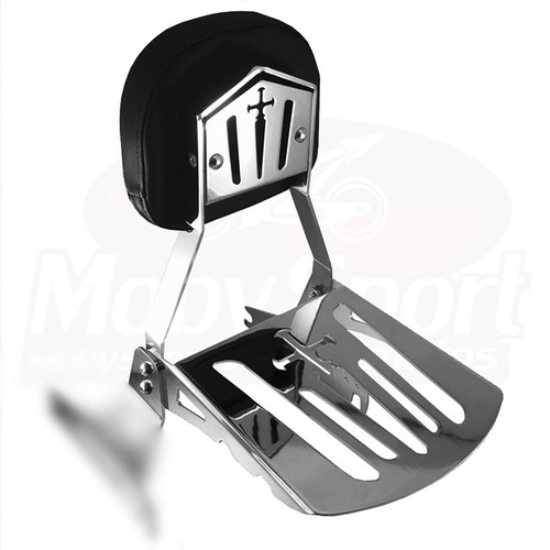 Sissy Bar Cromado Fixo Yamaha Drag Star 650 Jj Custom Sb-02