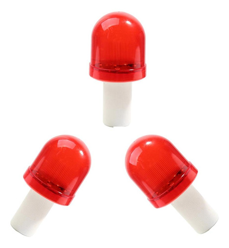 3x Luz Roja Intermitente De Advertencia De Seguridad Led De