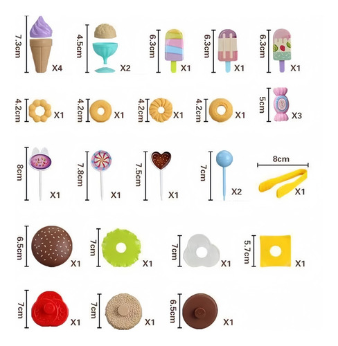 Juguetes Educativos Con Minihelados De 36 Piezas