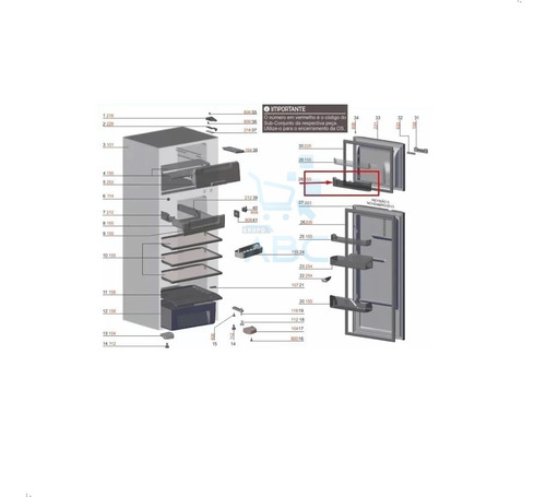 Imagem 2 de 7 de Prateleira Porta Freezer Geladeira Electrolux Dfn39 67404018