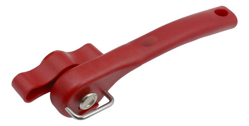 Abrelatas De Plástico Con Corte Lateral Rojo