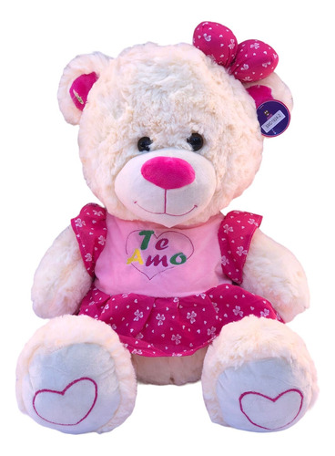 Oso De Peluche Grande Suave 60cm Con Frase Te Amo