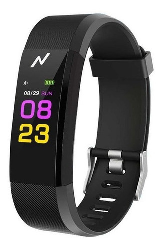 Smartband Noga Band NG-SB01 caja negra, malla roja