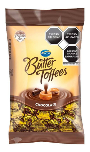 Carámelo Arcor Butter Toffees Chocolate 126g