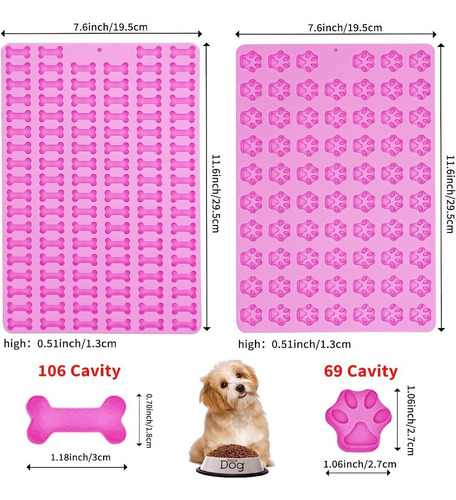Molde De Silicona Para Minitarta Con Forma De Pata De Perro,