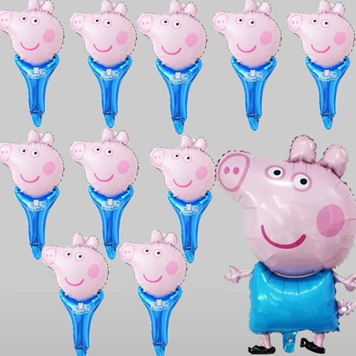 George Pig, Set De 11 Globos , Peppa Pig