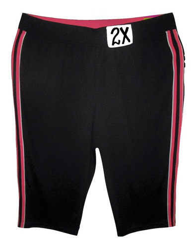 Pants Capri Deportivo Negro Talla 2x (38/40)  Made For Life