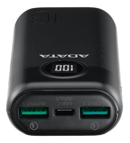 Power Bank Adata P10000qcd 10000mah Pantalla Digital Negro