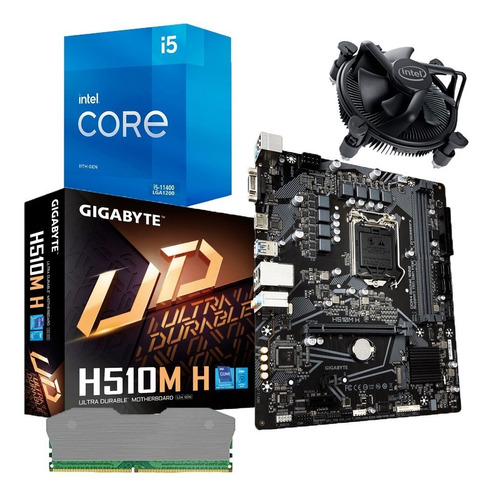 Combo Board H510m Procesador Intel Core I5 11400f Ram 8gb Pc