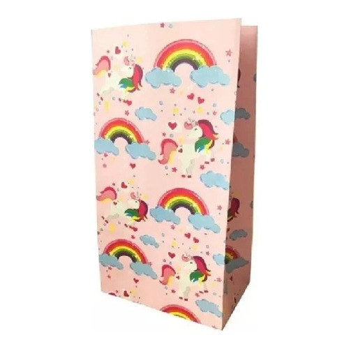 10 Bolsas De Papel Unicornio Souvenir  Fiestissima Liniers