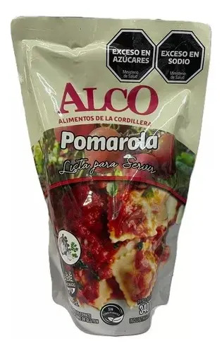 SALSA A BASE DE TOMATE POMAROLA, ALCO, 340 gr