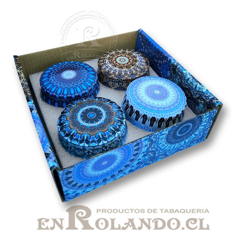 Set De 4 Vela Mandala Con Aroma