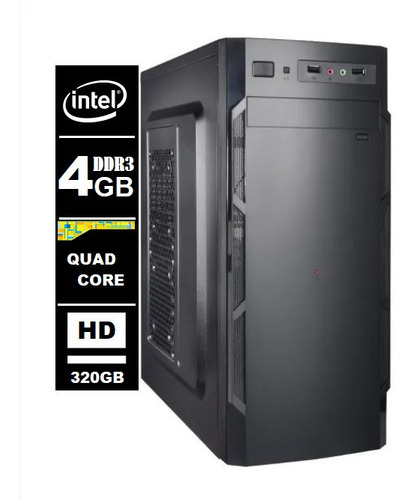 Computador Intel Quad Core 4gb Ddr3 320gb - Promoção 