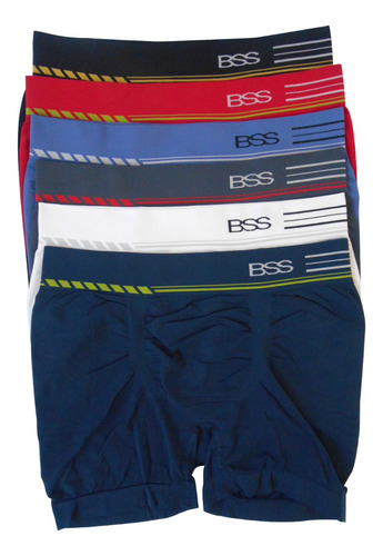 Cueca Boxer Sem Costura Bressan Original Kit Com 5 Cuecas.