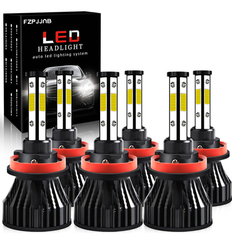 Para Nissan Kicks 2017-2022 Faro Led + Bombillas De Luz Anti