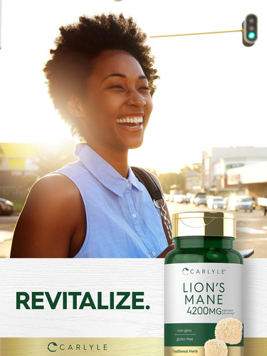 Suplemento Carlyle Lions Mane Capsules 4200 Mg 60 Unidades